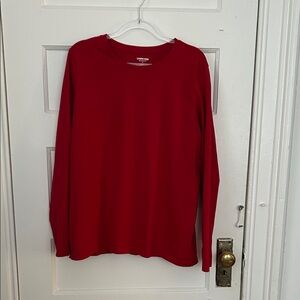 Land's End, Women's Cotton Relaxed Long Sleeve Crew Neck, XL, EUC